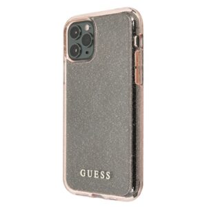 Guess GUHCN65PCGLPI Apple iPhone 11 Pro Max rožinės spalvos hard dėklas Glitter - Image 2