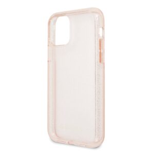 Guess GUHCN65PCGLPI Apple iPhone 11 Pro Max rožinės spalvos hard dėklas Glitter - Image 3