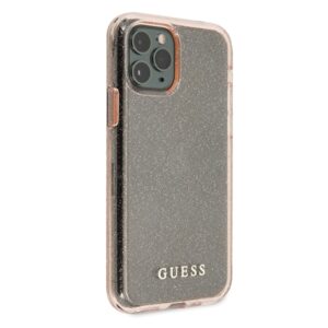 Guess GUHCN65PCGLPI Apple iPhone 11 Pro Max rožinės spalvos hard dėklas Glitter - Image 5