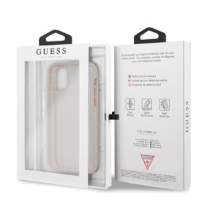 Guess GUHCN65PCGLPI Apple iPhone 11 Pro Max rožinės spalvos hard dėklas Glitter - Image 7
