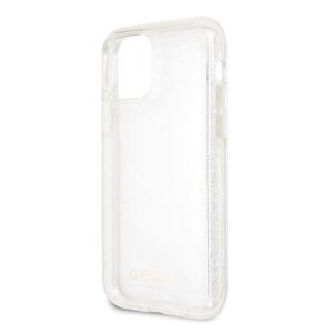 Guess GUHCN58PCGLSI Apple iPhone 11 Pro silver hard dėklas Glitter - Image 3