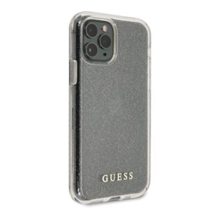 Guess GUHCN58PCGLSI Apple iPhone 11 Pro silver hard dėklas Glitter - Image 5