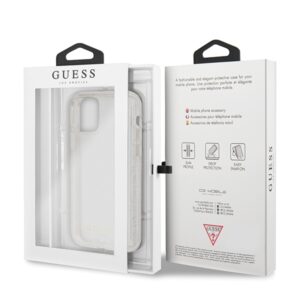 Guess GUHCN65PCGLSI Apple iPhone 11 Pro Max silver hard dėklas Glitter - Image 7