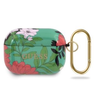 Guess GUACAPTPUBKFL01 AirPods Pro dėklas žalios spalvos N.1 Flower Collection