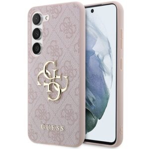 Guess GUHCSA354GMGPI A35 A356 rožinės spalvos harddėklas 4G Big Metal Logo