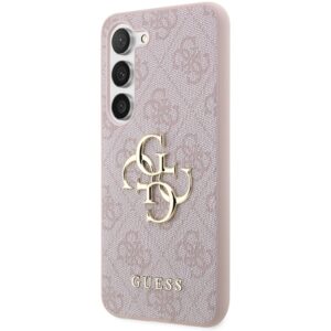 Guess GUHCSA354GMGPI A35 A356 rožinės spalvos harddėklas 4G Big Metal Logo - Image 2