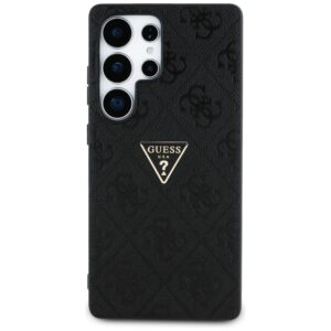 Dėklas Guess Hot Stamp 4G Pattern Triangle Metal Logo Samsung Galaxy S25 Ultra juodos spalvos - Image 3