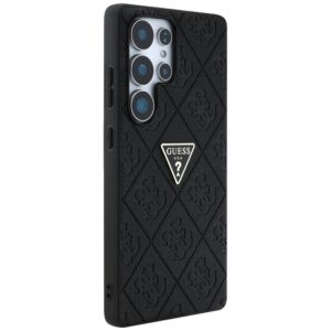 Dėklas Guess Hot Stamp 4G Pattern Triangle Metal Logo Samsung Galaxy S25 Ultra juodos spalvos - Image 4