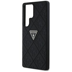 Dėklas Guess Hot Stamp 4G Pattern Triangle Metal Logo Samsung Galaxy S25 Ultra juodos spalvos - Image 6