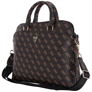 Bag Guess New 4G Zipper Pocket Triangle Logo 15" juodos spalvos - Image 3