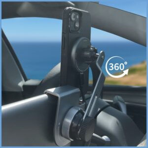 Magnetic mount 4smarts Screen Mount Qi2 Monitor Mount for smartphone grey - Image 4