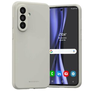 Dėklas Mercury Silicone Samsung A56 pilkos spalvos/stone