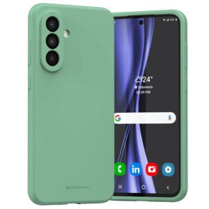 Dėklas Mercury Silicone Samsung A36 green/žalios spalvos