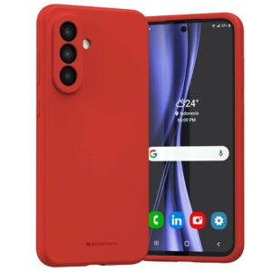 Dėklas Mercury Silicone Samsung A56 raudonos spalvos/red