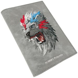 Passport dėklas Nimmy wallet Raptor Lion pilkos spalvos - Image 5