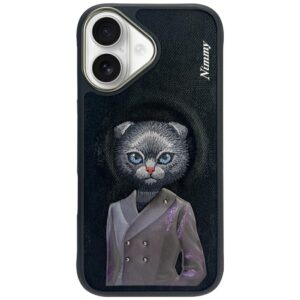 Dėklas Nimmy Magnetic fashion cute pet MagSafe skirtas Apple iPhone 16 juodos spalvos - Image 1