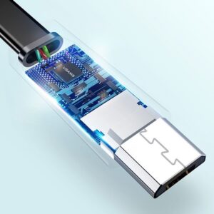 USAMS plokščias kabelis U2 microUSB 1,2mjuodos spalvos SJ201MIC01 (US-SJ201) - Image 3