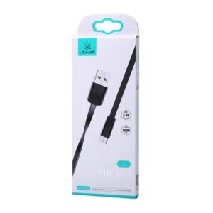 USAMS plokščias kabelis U2 microUSB 1,2mjuodos spalvos SJ201MIC01 (US-SJ201) - Image 4