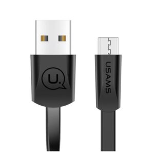 USAMS plokščias kabelis U2 microUSB 1,2mjuodos spalvos SJ201MIC01 (US-SJ201)