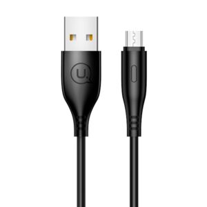 USAMS kabelis U18 microUSB 2A Fast Charge1m juodos spalvos SJ268USB01 (US-SJ268)