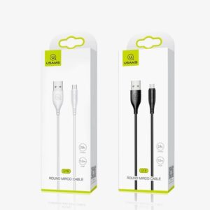 USAMS kabelis U18 microUSB 2A Fast Charge1m biały/white SJ268USB02 (US-SJ268) - Image 3