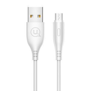 USAMS kabelis U18 microUSB 2A Fast Charge1m biały/white SJ268USB02 (US-SJ268)