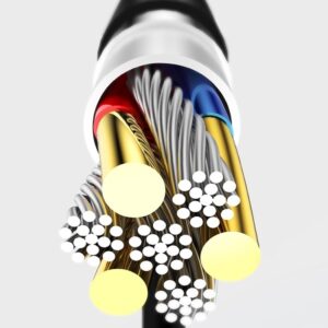 USAMS Kabelis U18 lightning 2A Fast Charge1m juodos spalvos SJ266USB01 (US-SJ266) - Image 6