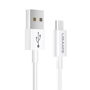 USAMS kabelis U23 microUSB 2A Fast Charge1m baltos spalvos SJ284USB01 (US-SJ284)