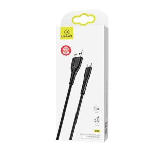 USAMS kabelis U35 microUSB 2A Fast Charge1m juodos spalvos SJ365USB01 (US-SJ365) - Image 6