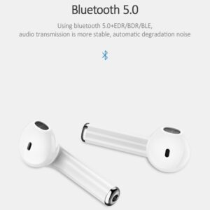 USAMS ausinės Bluetooth 5.0 TWS LUseries bezprzewodowe baltos spalvos BHULU01 (US-LU001) - Image 2