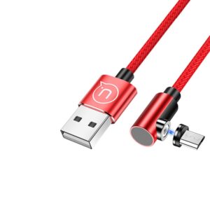 USAMS magnetinis kabelis U54 1mmicroUSB raudonos spalvos SJ446USB02 (US-SJ446)