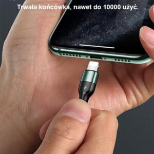 USAMS Kabelis pintas U55 2A lightningjuodos spalvos 1m SJ448USB01 (US-SJ448) - Image 7