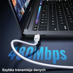 USAMS Kabelis U63 USB-C į Lightning 1,2m20W PD Fast Charge juodos spalvos SJ484USB01 (US-SJ484) - Image 7