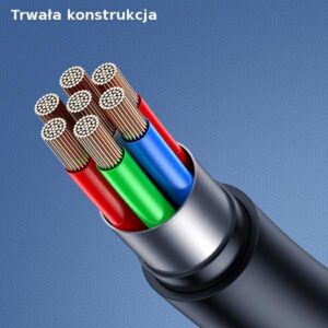 USAMS kabelis U68 microUSB 2A Fast Charge1m baltos spalvos SJ502USB02 (US-SJ502) - Image 3