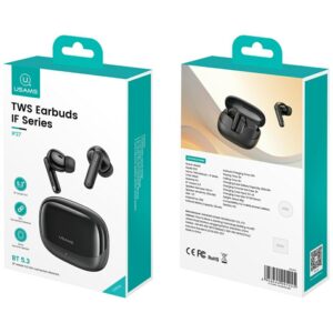 Ausinės Bluetooth TWS USAMS IF27 belaidės juodos spalvos - Image 6