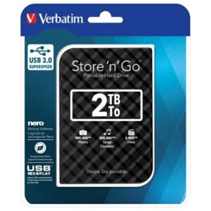 Verbatim HDD Drive 2TB USB 3.0 External Store n Go juodos spalvos 53195 - Image 6