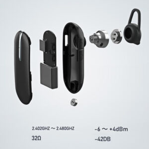 REMAX Bluetooth laisvų rankų įranga - RB-T28 (multi-point + EDR) baltos spalvos - Image 2