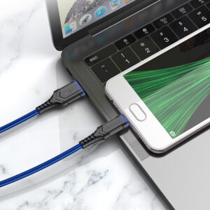 Borofone Kabelis BX67 - USB į Micro USB - 2,4A 1 m blue - Image 2