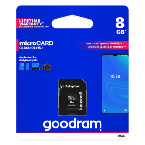 GOODRAM Memory MicroSD Card - 8GB with adapter - Image 3