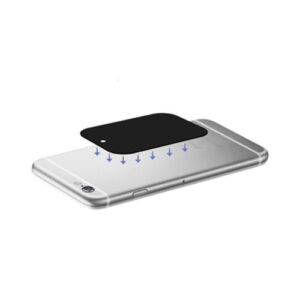 Metal plate for magnet holders - rectangular 35x45mm grey - Image 3