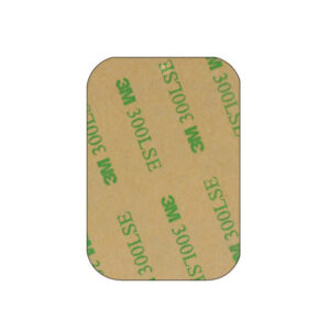 Metal plate for magnet holders - rectangular 35x45mm grey - Image 2