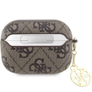 Original dėklas GUESS 4G Charm Collection GUAP2G4GSMW skirtas Airpods Pro 2 cover rudos spalvos - Image 2