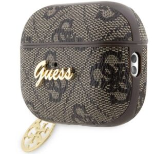 Original dėklas GUESS 4G Charm Collection GUAP2G4GSMW skirtas Airpods Pro 2 cover rudos spalvos - Image 3