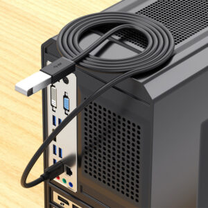 Extension kabelis - USB į USB 3.0 - 5 metres juodos spalvos - Image 4