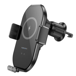 Borofone automobilinis laikiklis BH206 Rusher with induction charging to air vent black - Image 3