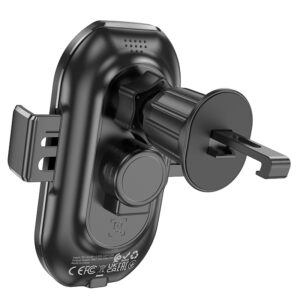 Borofone automobilinis laikiklis BH206 Rusher with induction charging to air vent black - Image 4