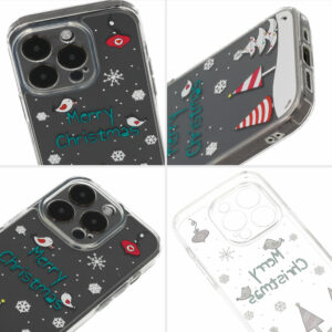 TEL PROTECT Christmas dėklas skirtas Samsung S23 Ultra Design 4 skaidrus - Image 4