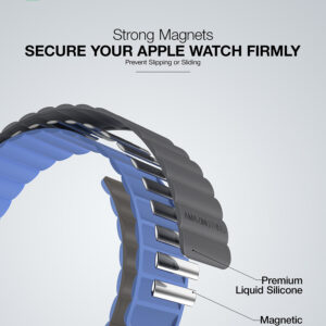 Amazing Thing apyrankė Smoothie Mag AWSPMGB skirta Apple Watch 49/45/41 pilkos spalvos - Image 9