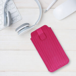 HIT Pouch dėklas (Size XXL) skirtas Samsung S25 Ultra/S24 Ultra/M35/M23/A16 5G/Xiaomi Redmi 14C design 2 rožinės spalvos - Image 6