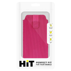 HIT Pouch dėklas (Size XXL) skirtas Samsung S25 Ultra/S24 Ultra/M35/M23/A16 5G/Xiaomi Redmi 14C design 2 rožinės spalvos - Image 7